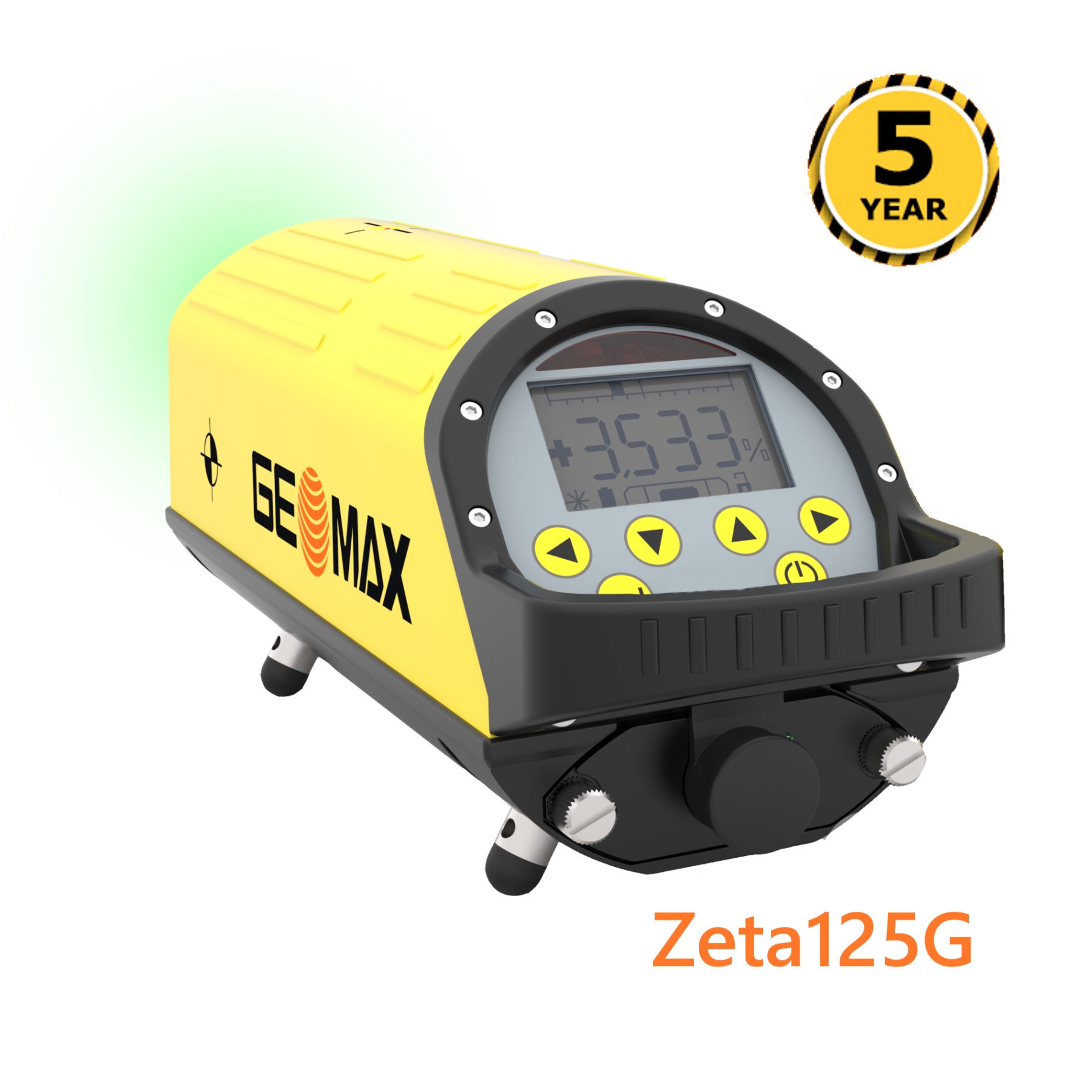 Potrubní laser Geomax Zeta125, Dodávka standardní sestava, Paprsek zelený