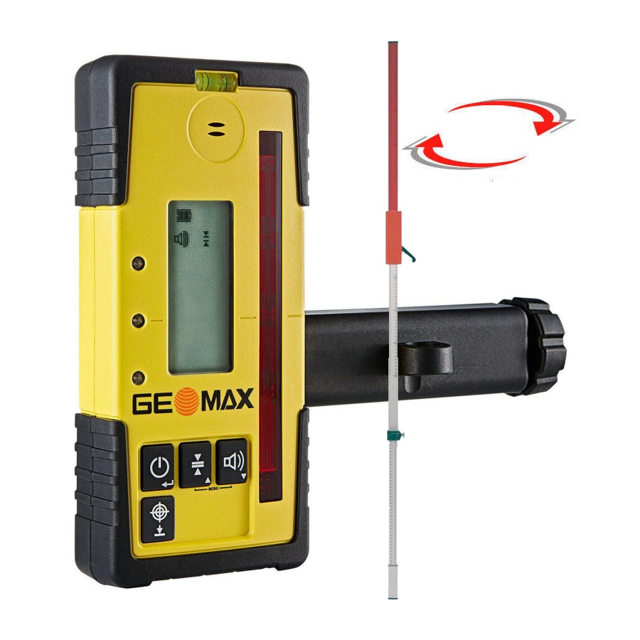 Laserový příjímač Geomax ZRD105 s držákem, Laserová lať laserová lať TLL-1